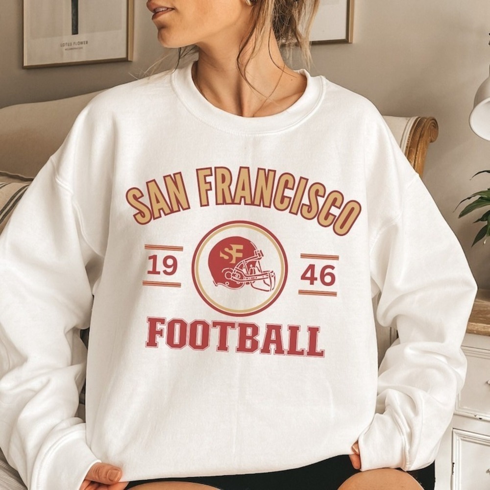 San Francisco Sweatshirt San Francisco Football Sweatshirts Football Sweatshirt